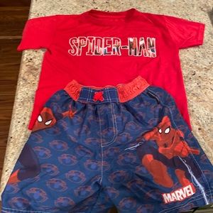 Spider-man swim set size 6/7